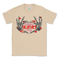 Mushroom Happy Valentine's Day skeleton hands Classic Tee - FaDigitalArtStudio