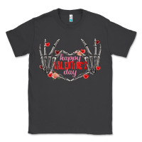 Smoke Happy Valentine's Day skeleton hands Classic Tee - FaDigitalArtStudio