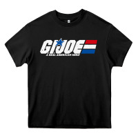 Black distressed army green gi joe Heavy Core Tee - linhVisuals