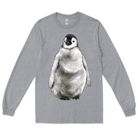 Heather Grey baby penguin Long Sleeve Tee - LillyAllenDesigns