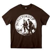 Chocolate Brown detectorists Heavy Core Tee - linhVisuals