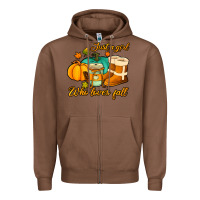 Chestnut just a girl who loves fall Zipper Hoodie - Jasminsmagicworld
