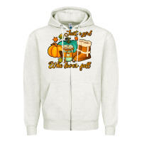 Oatmeal Heather just a girl who loves fall Zipper Hoodie - Jasminsmagicworld