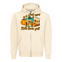 Sandshell just a girl who loves fall Zipper Hoodie - Jasminsmagicworld