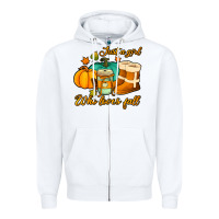 White just a girl who loves fall Zipper Hoodie - Jasminsmagicworld