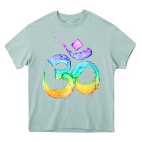 Arona womens om symbol   psy trance goa yoga meditation buddhism buddhist v Heavy Core Tee - linhVisuals