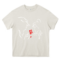 Cream beauty the beast love Heavy Core Tee - linhVisuals
