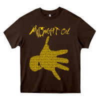 Chocolate Brown Midnight Oil colour Heavy Core Tee - linhVisuals