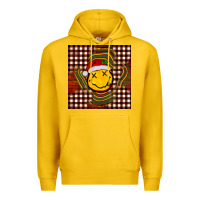 Lemon Christmas smiley face Premium Hoodie - BarkalooDesign