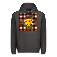 Smoke Christmas smiley face Premium Hoodie - BarkalooDesign