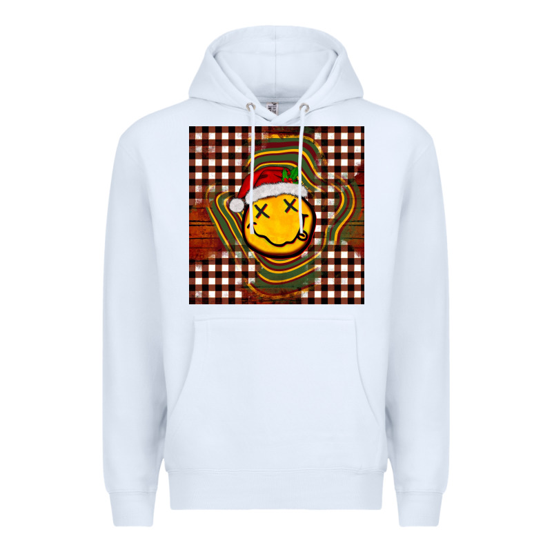 Christmas Smiley Face Premium Hoodie by BarkalooDesign | Teevron