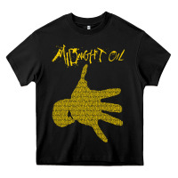 Black Midnight Oil colour Heavy Core Tee - linhVisuals