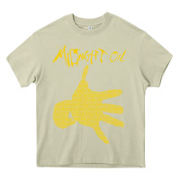 Mossy Midnight Oil colour Heavy Core Tee - linhVisuals