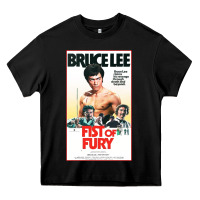 Black fist of fury by bruce Heavy Core Tee - linhVisuals