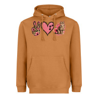 Meerkat Peace Love Cats Heavyweight Hoodie - Jasminsmagicworld
