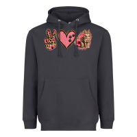 Smoke Peace Love Cats Heavyweight Hoodie - Jasminsmagicworld