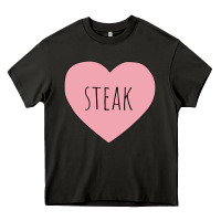 Asphalt i heart steak Heavy Core Tee - linhVisuals
