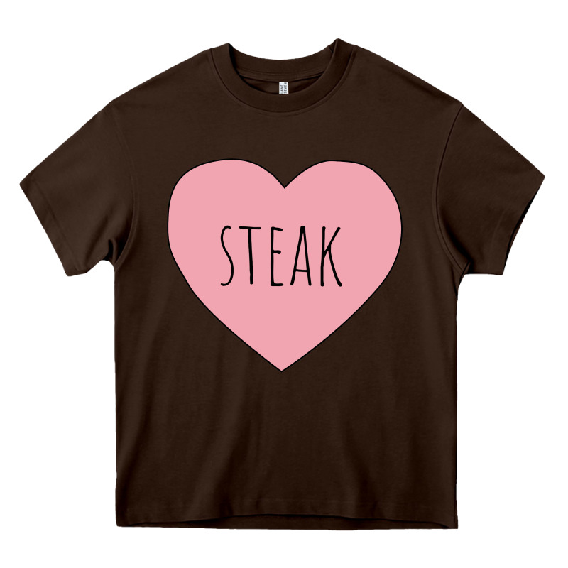 I Heart Steak Heavy Core Tee by linhVisuals | Teevron