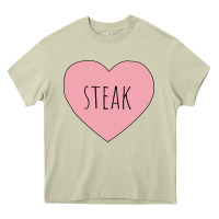 Mossy i heart steak Heavy Core Tee - linhVisuals