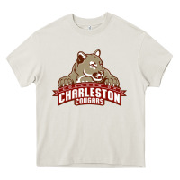 Cream charleston cougars Heavy Core Tee - linhVisuals
