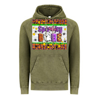 Vintage Olive Spooky Babe Vintage Hoodie - Artiststas