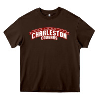 Chocolate Brown charleston cougars Heavy Core Tee - linhVisuals