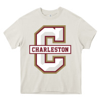 Cream charleston cougars Heavy Core Tee - linhVisuals