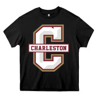 Black charleston cougars Heavy Core Tee - linhVisuals