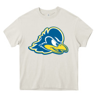 Cream delaware blue hens Heavy Core Tee - linhVisuals