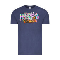 Vintage Denim Happy Easter Vintage Tee - CowhideDigitalArt