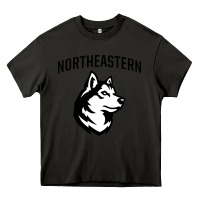 Asphalt northeastern huskies Heavy Core Tee - linhVisuals