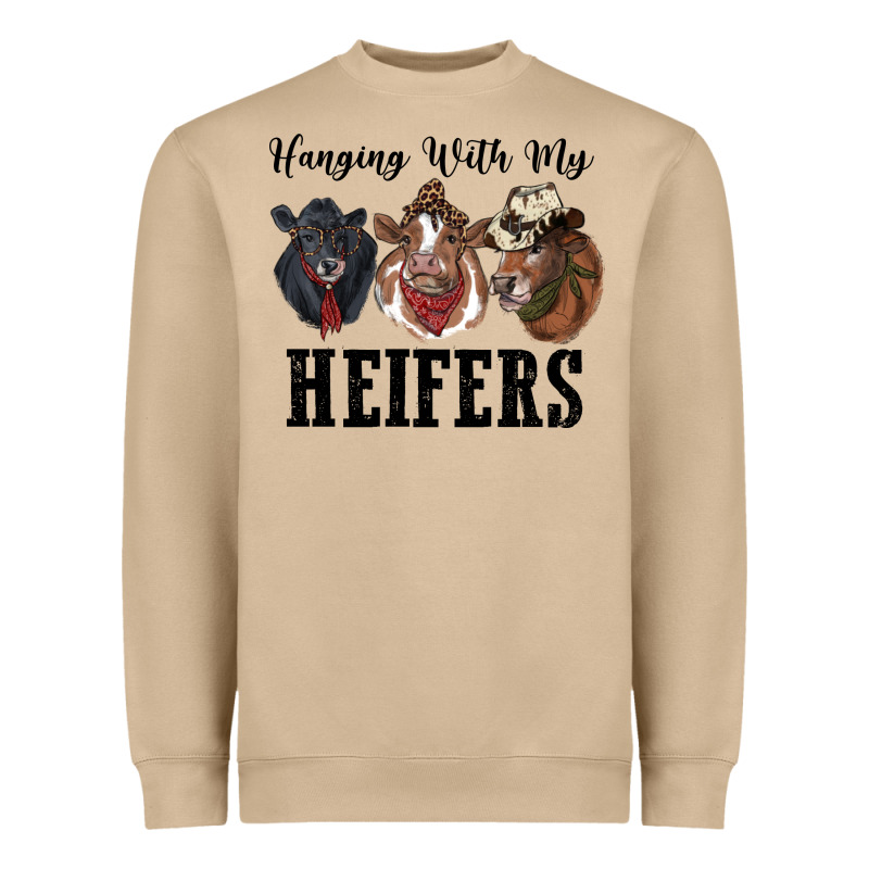 Hanging With My Heifers Heavyweight Sweatshirt by RanaPortraitStore | Teevron
