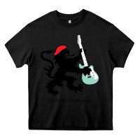 Black richard thompson (fairport convention) Heavy Core Tee - linhVisuals