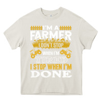 Cream farmer Heavy Core Tee - linhVisuals