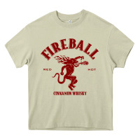 Mossy vintag fireball   whisky Heavy Core Tee - linhVisuals