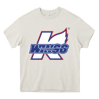 Cream Kalamazoo ice hockey Heavy Core Tee - linhVisuals