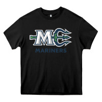 Black maine ice hockey Heavy Core Tee - linhVisuals