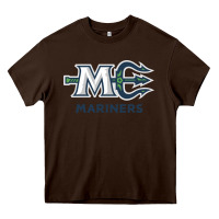 Chocolate Brown maine ice hockey Heavy Core Tee - linhVisuals