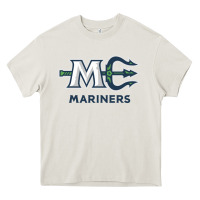 Cream maine ice hockey Heavy Core Tee - linhVisuals