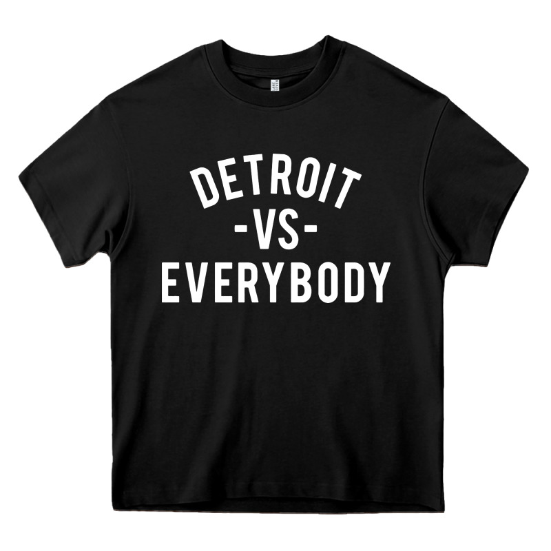 Det Roit Vs Everybody Heavy Core Tee by linhVisuals | Teevron