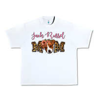 White Jack Russel Mom Urban Heavy Tee - Jasminsmagicworld