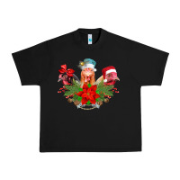 Black Chickens Christmas Urban Heavy Tee - CowhideDigitalArt