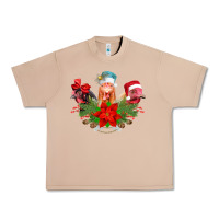 Burro Chickens Christmas Urban Heavy Tee - CowhideDigitalArt