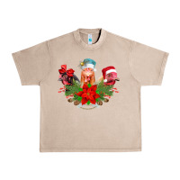 French Oak Chickens Christmas Urban Heavy Tee - CowhideDigitalArt