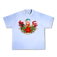 Grape Ice Chickens Christmas Urban Heavy Tee - CowhideDigitalArt