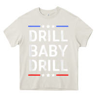 Cream drill baby drill t shirt support usa energy independence t shirt Heavy Core Tee - linhVisuals