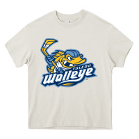 Cream toledo walleye Heavy Core Tee - linhVisuals