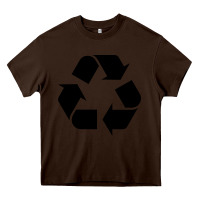 Chocolate Brown Recycle Heavy Core Tee - linhVisuals