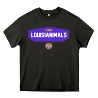 Asphalt LSU Louisianimals Heavy Core Tee - linhVisuals