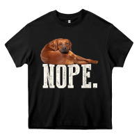 Black nope lazy rhodesian ridgeback t shirt dog lover gift tee Heavy Core Tee - linhVisuals